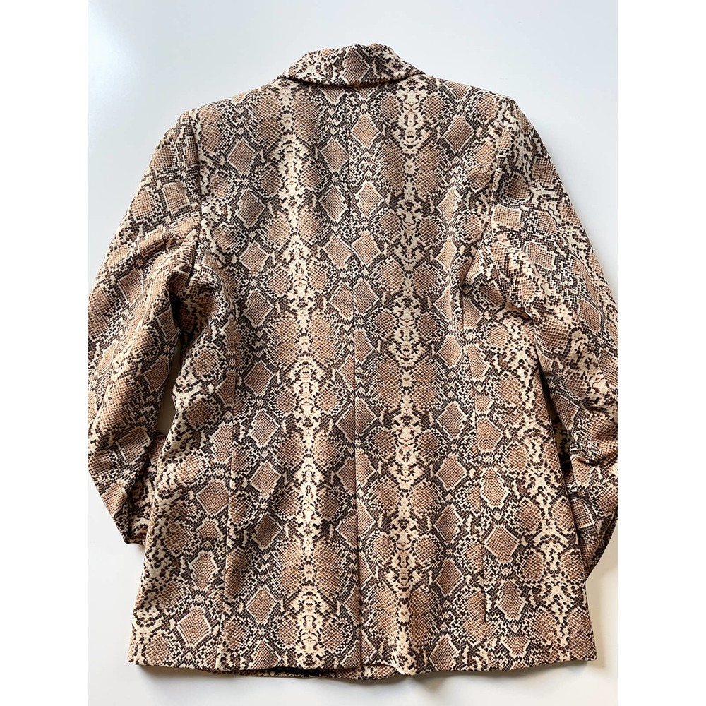 Anine Bing Madeline Blazer In Python Size Xs - image 8